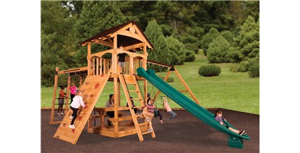 Titan Treehouse XL 2 Wooden Swing Set