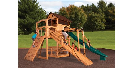 Titan Treehouse XL 3 Cedar Swing Set