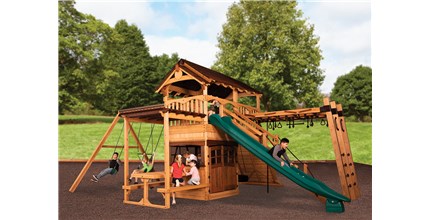 Titan Treehouse XL 9 Wooden Swing Set
