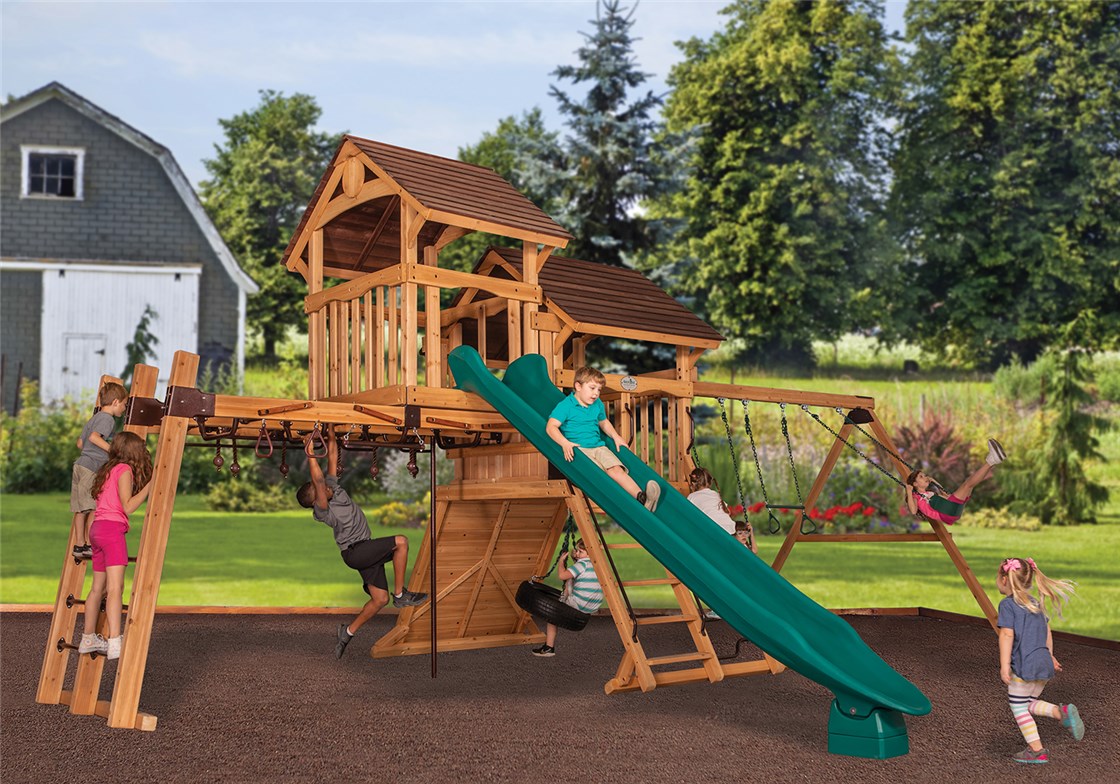 Adventure Summit XL 3 Outdoor Swing Set