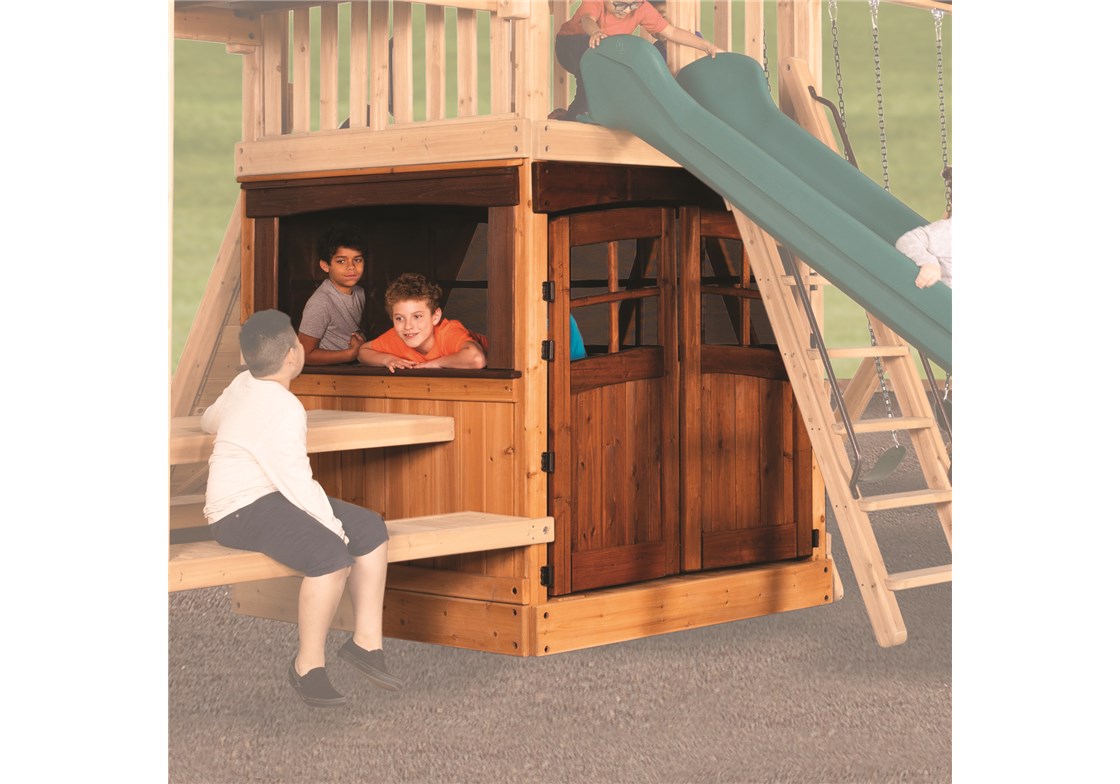 Olympian Treehouse XL Playhouse for Wooden Swing Sets