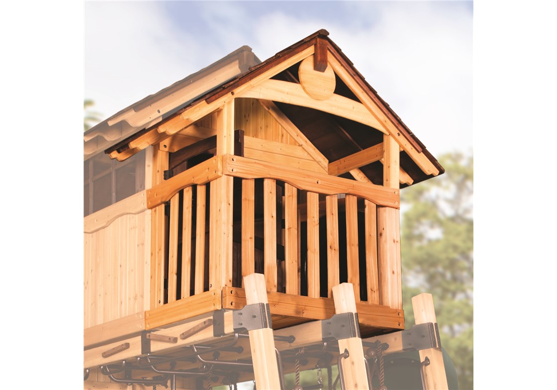 Treehouse Peak Loft Porch for Outdoor Playsets