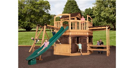 Titan Treehouse XL 13 Swing Set Cedar Swing Set