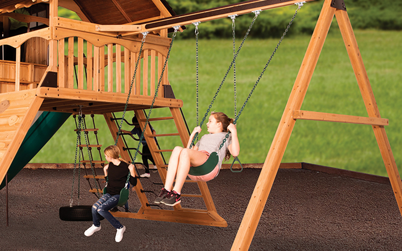 Treehouse Peak Swing Sets Safety Grip Swing Chains